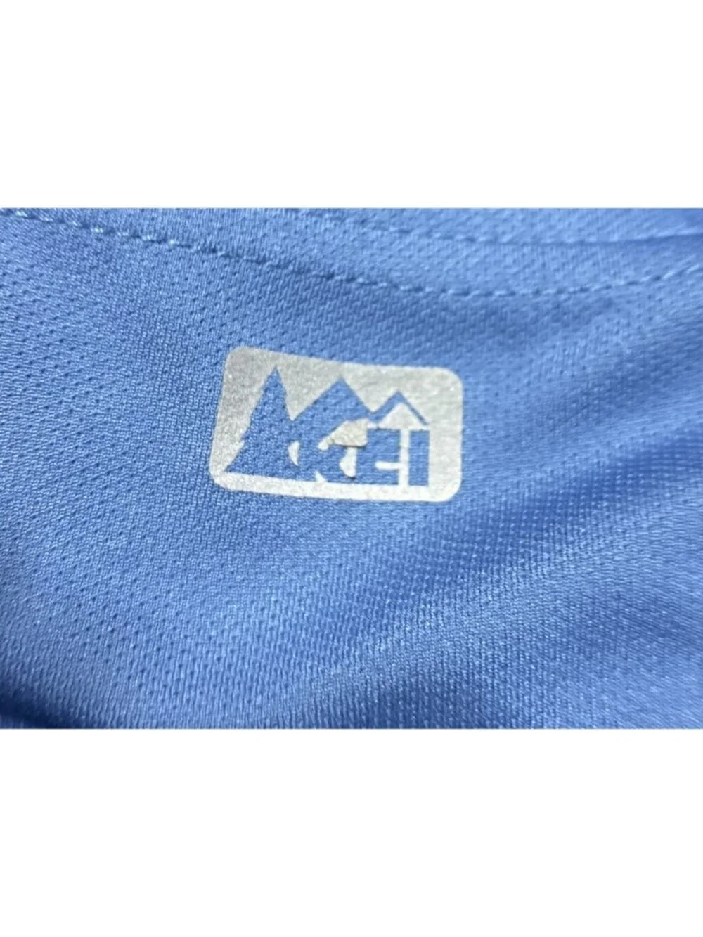 REI CO-OP Cycling Jersey Blue Short Sleeve 1/4 3 Pocket Bike Shirt Men’s Size M